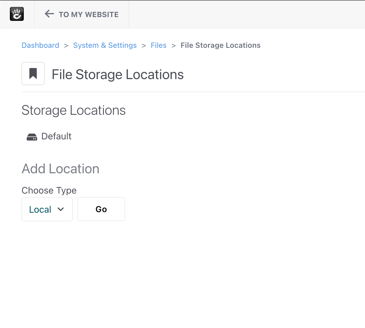 File Storage Locations List